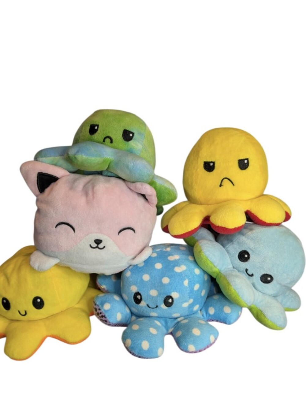 5 For $25 🩷 Reversible Octopus Plush Lot